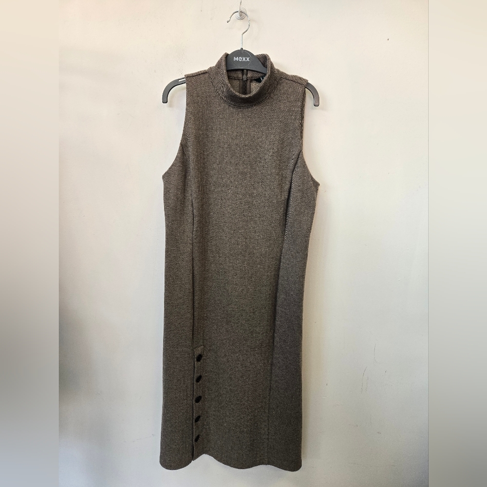 Lauren Ralph Lauren Brown Sleeveless Midi Dress
